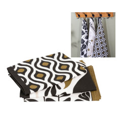 Torchon imprimé "Twisted Lime" en coton, Noir et blanc, 45x70 cm - Lot de 3 | Torchons, gants, tabliers, maniques | 7 000 CFA...