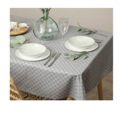 Nappe de table anti-tache imprimée "Livia", gris, 150x300cm | Nappes & serviettes de table | 11 800 CFA , dakar, Sénégal