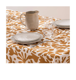 Nappe de table anti-tache imprimée "Jolan", jaune ocre, 140x240 cm | Nappes & serviettes de table | 9 500 CFA , dakar, Sénégal