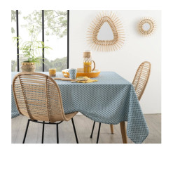 Nappe de table anti-tache imprimée "Tikal", bleu, 140x240 cm | Nappes & serviettes de table | 9 500 CFA , dakar, Sénégal