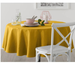 Nappe de table ronde anti-tache, ocre, 180 cm | Nappes & serviettes de table | 8 200 CFA , dakar, Sénégal