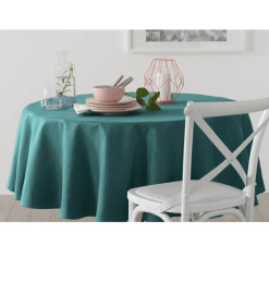 Nappe de table ronde anti-tache, bleu canard, 180 cm | Nappes & serviettes de table | 8 200 CFA , dakar, Sénégal