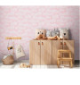 Papier peint intissé nuages duveteux chambre enfant, rose blanc, L:10,05m x l:53 cm | Papiers peints , Dakar, Sénégal