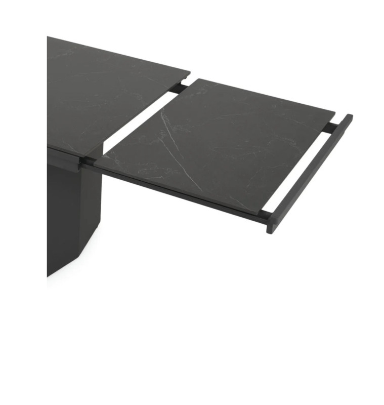 Table à manger extensible en céramique et en métal, 180/260x90x75cm | 890 000 CFA | à Dakar