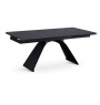 Table à manger extensible en céramique noir et en métal, 160/240x90x75cm | 670 000 CFA | à Dakar