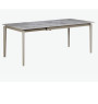 Table à manger extensible en céramique marbré blanc et en métal, 180/240x90x75cm | 460 000 CFA | à Dakar