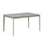 Table à manger extensible en céramique marbré blanc et en métal, 180/240x90x75cm | 460 000 CFA | à Dakar