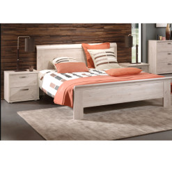 Lit Nani180x200 + sommier + 2 chevets chêne blanc | 820 000 CFA | à Dakar