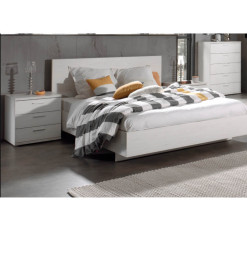 Lit Helga 140x200 + sommier + 2 chevets chêne Moonlight | 616 000 CFA | à Dakar