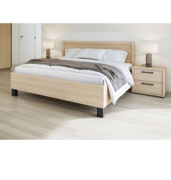 Lit Tessa 140x200 + sommier + 2 chevets chêne Sable | 720 000 CFA | à Dakar