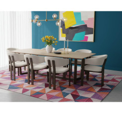 Table à manger + 8 chaises crème, 240x75x100cm | 1 360 000 CFA | à Dakar