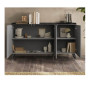 Buffet 3 portes, finition plomb ardoise, 181X99X42 cm, Dakar