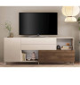Buffet/meuble Tv Pablo, cachemire mat et décor chêne mercure, L 241X94X42 cm, Dakar