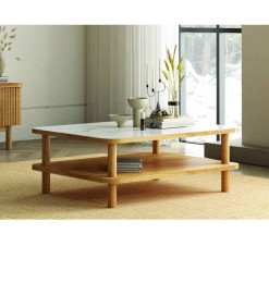 Table à café Soffice walnut light, 100X80X40  cm