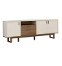 Buffet Calina en bois de noyer/blanc + Miroir , 210X46X79 cm, Dakar