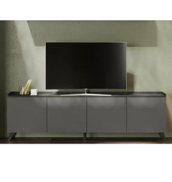 Meuble Tv 4 portes, gris finition plomb ardoise, 241X72X42 cm | 360 000 CFA | à Dakar