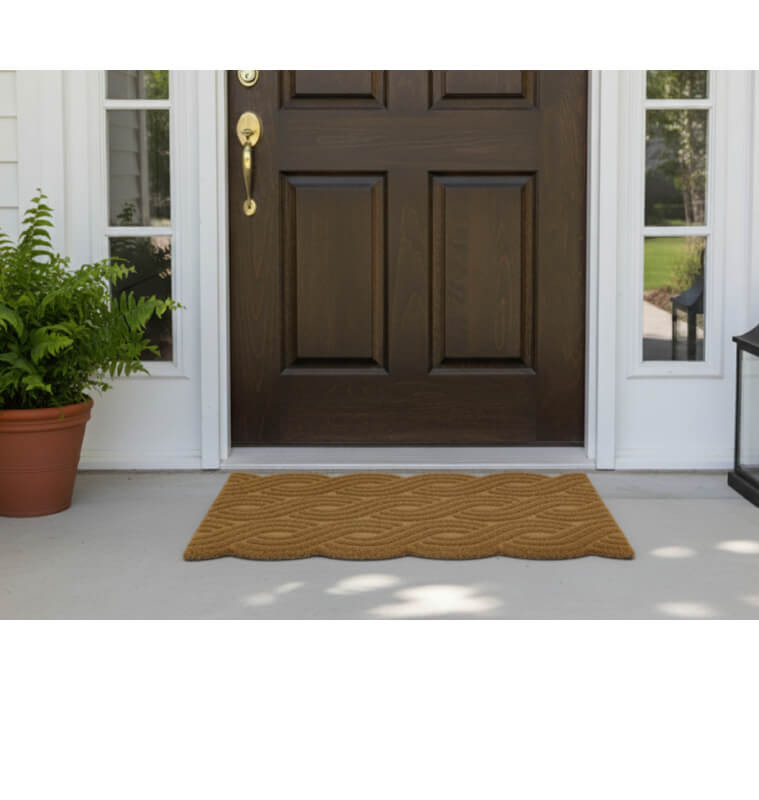 Paillasson 45x75 cm en fibres recyclées Ecorib marron | Paillassons , Dakar, Sénégal