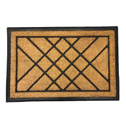 Paillasson géométrique 60x90 cm en fibres de coco naturel et caoutchouc | Paillassons , Dakar, Sénégal