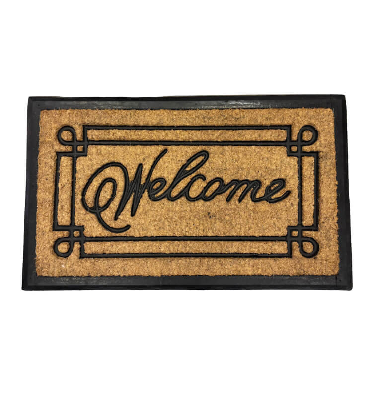 Paillasson "Welcome" 45x75 cm en fibres de coco naturel et caoutchouc | Paillassons , Dakar, Sénégal