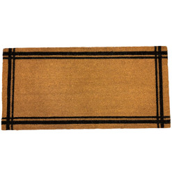 Paillasson 60x120 cm en fibres de coco naturel et contour noir | Paillassons , Dakar, Sénégal