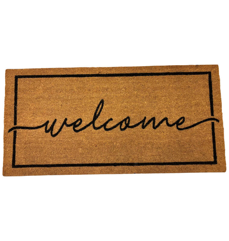 Paillasson "Welcome" noir 60x120 cm en fibres de coco naturel  | Paillassons , Dakar, Sénégal