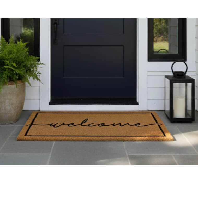 Paillasson "Welcome" noir 60x120 cm en fibres de coco naturel  | Paillassons , Dakar, Sénégal