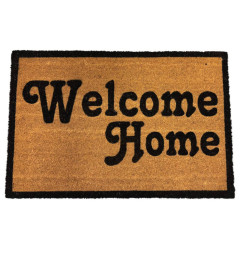 Paillasson "Welcome Home" 60x90 cm en fibres de coco naturel noir | Paillassons , Dakar, Sénégal
