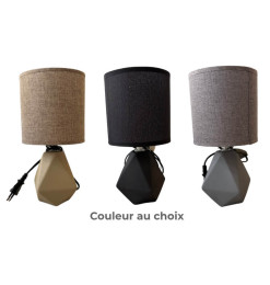 Lampe de chevet en céramique avec abat-jour, douille E14, 13x13x26 cm  | Lampes de table, lampes de chevet , Dakar, Sénégal