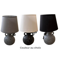 Lampe de chevet en céramique avec abat-jour, douille E14, 13x13x30 cm | Lampes de table, lampes de chevet , Dakar, Sénégal