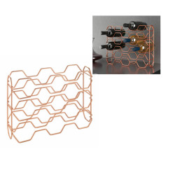 Porte-bouteilles en métal cuivré, 43x12x34 cm | Organisation | 23 000 CFA , dakar, Sénégal