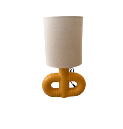 Lampe de table en céramique design avec abat-jour en lin, 35X15X41.5 cm | Lampes de table, lampes de chevet , Dakar, Sénégal