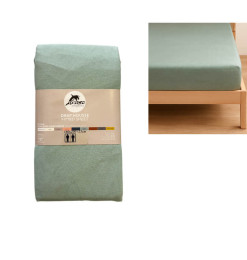 Drap housse 160x200 cm, vert forêt, 100% coton 57 Fils | Linge de lit , Dakar, Sénégal