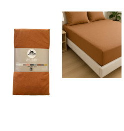 Drap housse 140x190 cm, rouille, 100% coton 57 Fils | Linge de lit , Dakar, Sénégal