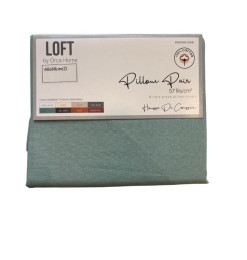 Taie d'oreiller carrée 60x60 cm, vert forêt en coton 100%, 57 Fils - Lot de 2 | Linge de lit , Dakar, Sénégal