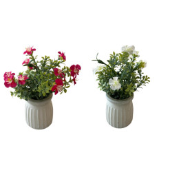 Fleur artificielle dans pot blanc, 20 cm | Pots, plantes & fleurs artificielles , Dakar, Sénégal