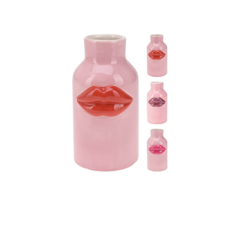 Vase décoratif rose à lèvres, 20 cm  | Vases déco , Dakar, Sénégal