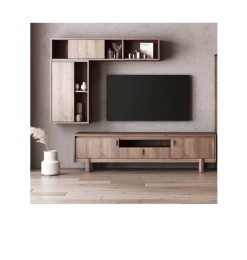 Meuble TV Lucenta + étagère + Colonne de rangement, 180X45X48 / 140X30X28.5 / 50X30X80 cm | 380 000 CFA | à Dakar