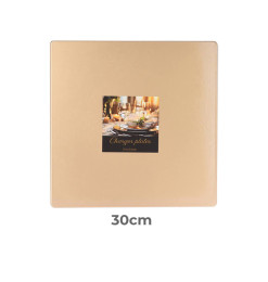 Dessous d’assiette carré en plastique doré, 30 cm |Art de la table Noël |3 200 CFA ,Dakar, Sénégal