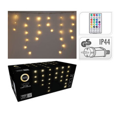 Guirlande lumineuse "Glaçons" 85 LED blanc chaud, 300x60 cm |Luminaires de Noël |16 700 CFA ,Dakar, Sénégal