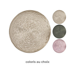 Dessous d’assiette rond texturé en plastique, 33 cm |Art de la table Noël |4 100 CFA ,Dakar, Sénégal