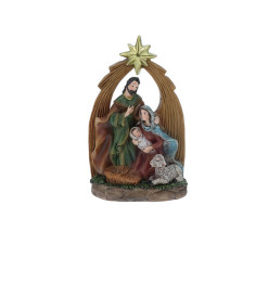 Crèche de Noël en résine, 13 cm