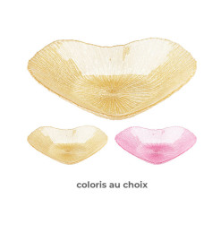 Assiette en verre cœur 23 cm |Art de la table Noël |3 600 CFA ,Dakar, Sénégal