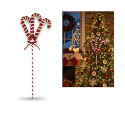 Bouquet de sucres d’orge en mousse rouge et blanc, 58 cm |Autres accessoires Noël |2 800 CFA ,Dakar, Sénégal