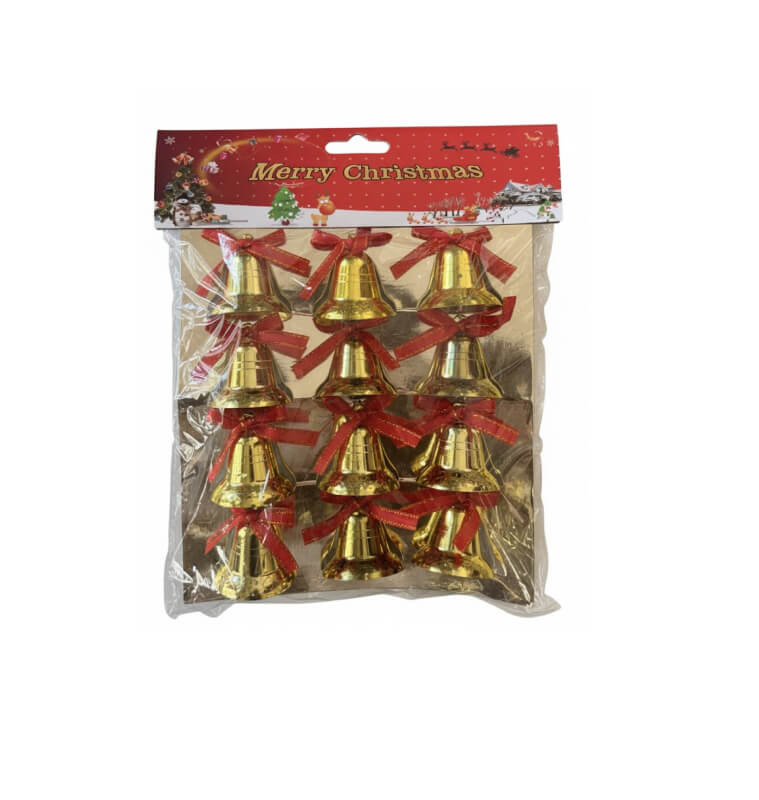 Cloche décorative dorée, 3,5 cm, lot de 12 |Suspensions de Noël |950 CFA ,Dakar, Sénégal