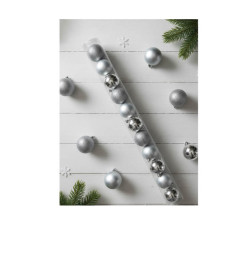 Boule de Noël argentée 8 cm en PVC - Lot de 12 |Boules de Noël |3 000 CFA ,Dakar, Sénégal