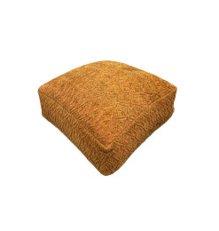 Pouf déco en coton et polyester terra, 45×45×15 cm | Poufs, tabourets & tables , Dakar, Sénégal