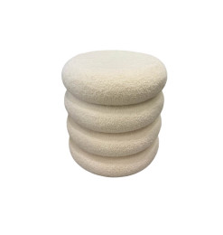 Pouf bouclé blanc, 38×38×40 cm | Poufs, tabourets & tables , Dakar, Sénégal