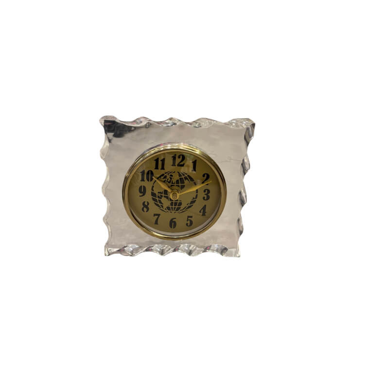 Horloge de table acrylique/or, 15×15×5,5 cm | Horloges , Dakar, Sénégal