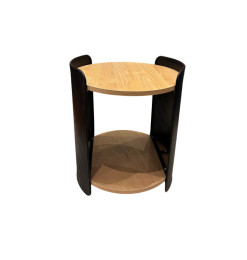 Table de coin métal noir et bois, 40×40×48 cm | Poufs, tabourets & tables , Dakar, Sénégal