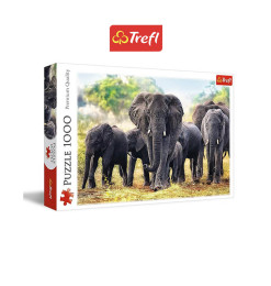 Puzzle 1000 pièces, Eléphants d'Afrique - Dès 12 ans | Puzzles | 6 800 CFA , dakar, Sénégal
